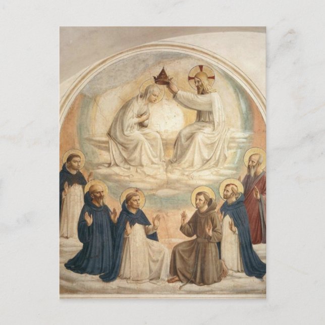Fra Angelico - Coronation of Mary Postcard (Front)
