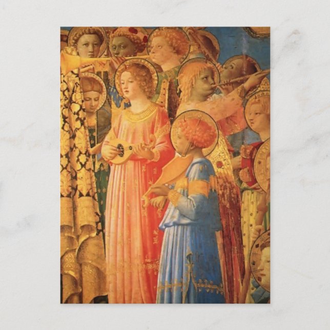Fra Angelico- Coronation of the Virgin (detail) Postcard (Front)