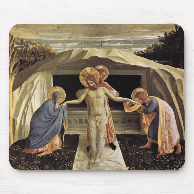 Fra Angelico- Entombment Mouse Mat (Front)