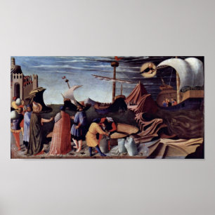 Fra Angelico - Rescue the sailors Poster