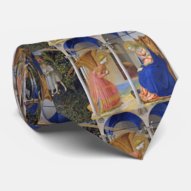 Fra Angelico , "The Annunciation" Tie (Rolled)