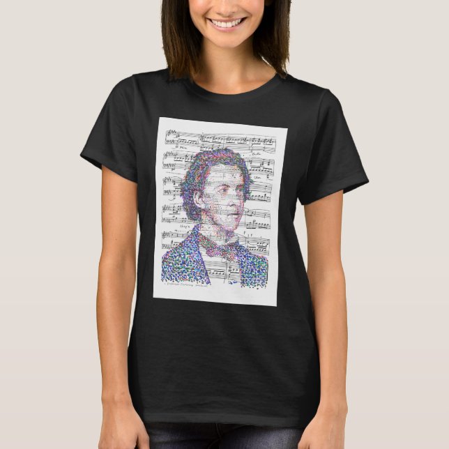 FrÃ©dÃ©ric Chopin T-Shirt (Front)