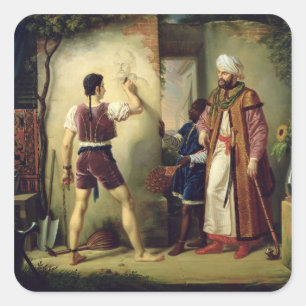 Fra Filippo Lippi 1819 Square Sticker