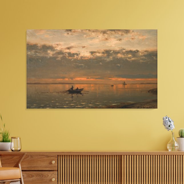Fra Kristianiafjorden Canvas Print (Insitu(LivingRoom))