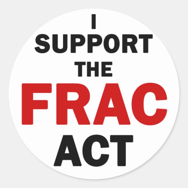 FRAC Act Stickers (white) (Front)