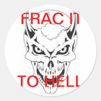 FRAC DEVIL CLASSIC ROUND STICKER