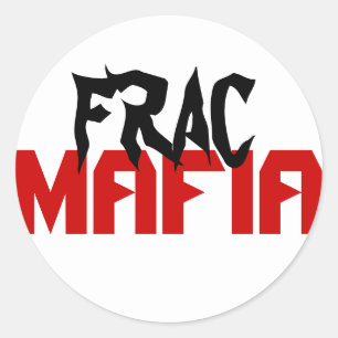 Frac mafia classic round sticker