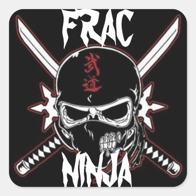 Frac ninja square sticker (Front)