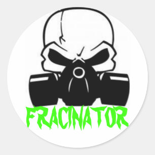 FRACINATOR CLASSIC ROUND STICKER