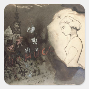 Fracta Juventus, 1864 Square Sticker