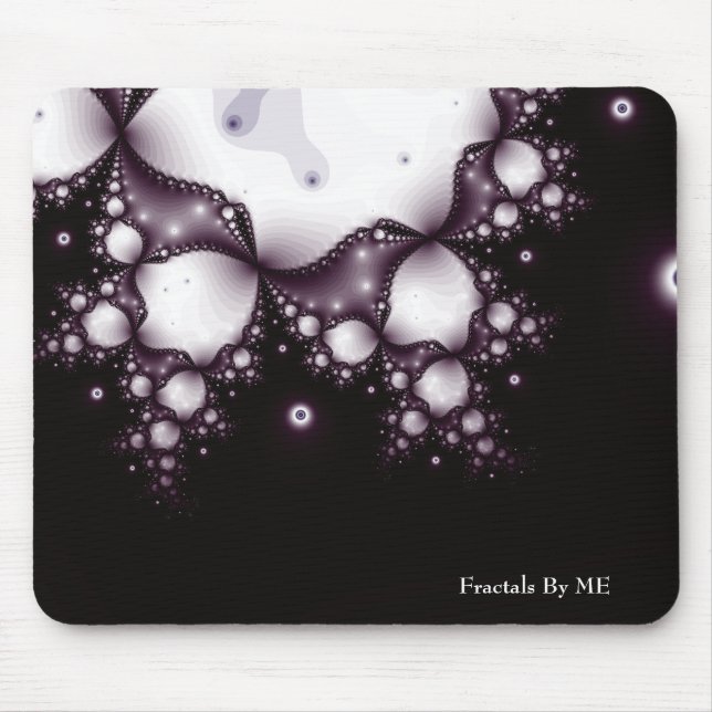 Fractal1blacklacejulia, Fractals By ME Mouse Mat (Front)