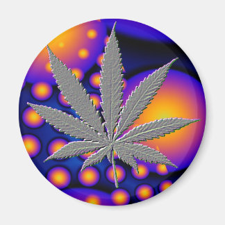 Fractal2s with embosed pot leaf magnet