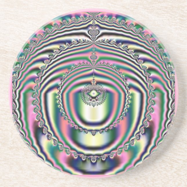 Fractal 10 Coaster (Front)