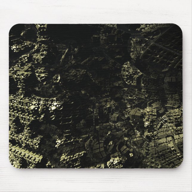 Fractal 3D Mineral Geek futuristic MP05 Mouse Mat (Front)