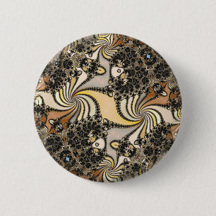 Fractal  6 cm round badge