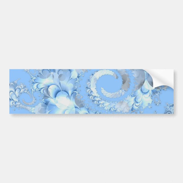 fractal-94223_1920 fractal spiral abstract backgro bumper sticker (Front)