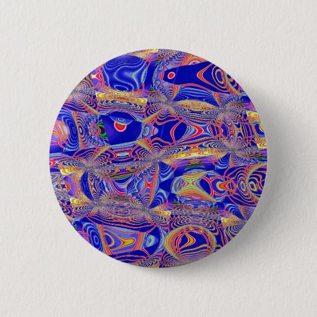 Fractal Abstract 061012a 6 Cm Round Badge (Front)
