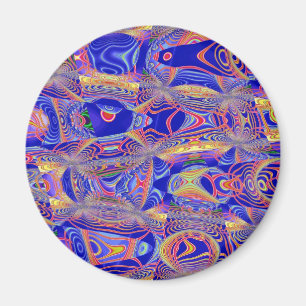 Fractal Abstract 061012a Magnet