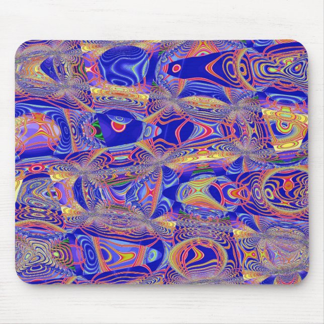 Fractal Abstract 061012a Mouse Mat (Front)