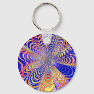 Fractal Abstract 061012d Key Ring