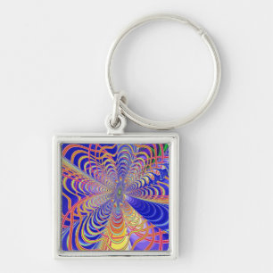 Fractal Abstract 061012d Key Ring