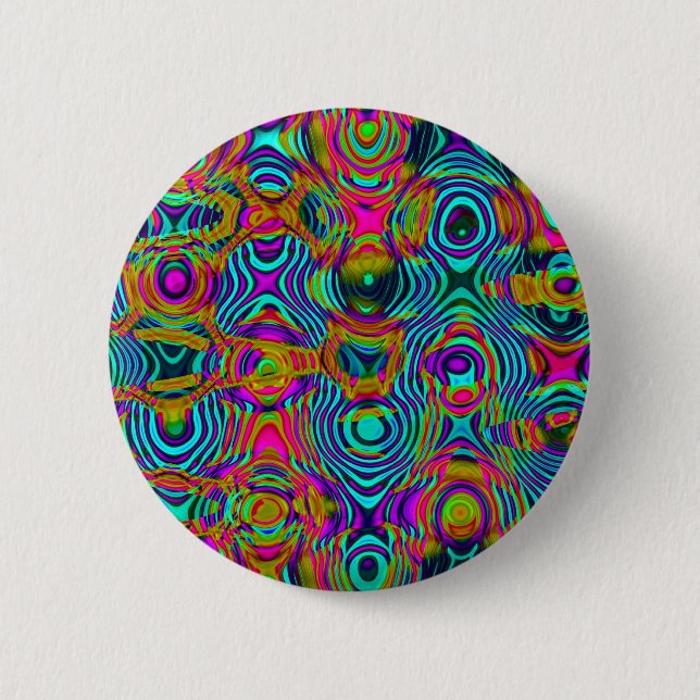 Fractal Abstract 191111a 6 Cm Round Badge (Front)