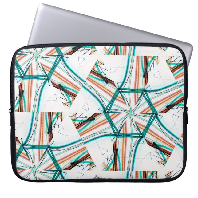 Fractal abstract background. Digital effects. Fest Laptop Sleeve (Front)