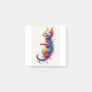 Fractal Abstract Kitten Post-it Notes