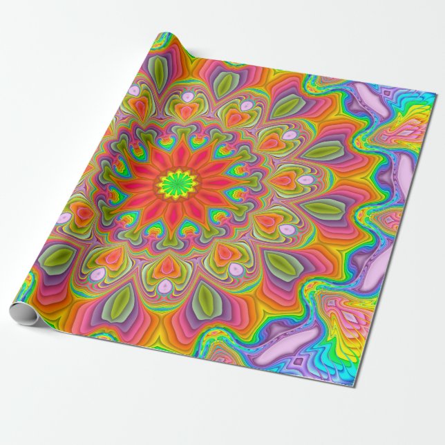 Fractal Ambrosia Delight Wrapping Paper (Unrolled)