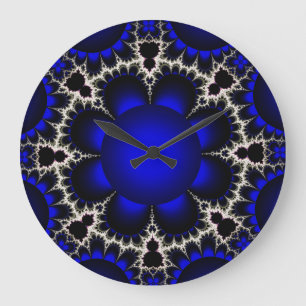 Fractal Ar tBlue/Black Clock