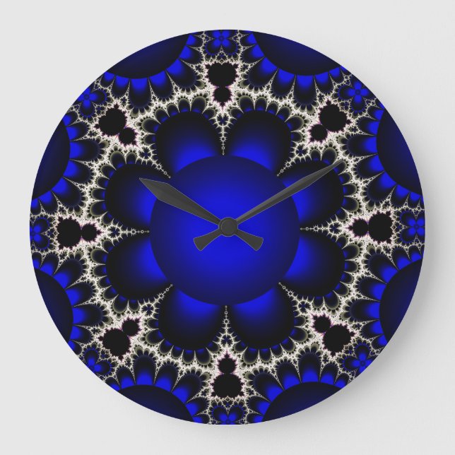 Fractal Ar tBlue/Black Clock (Front)