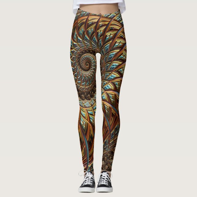 Fractal Art 46-47 Image Options Leggings (Front)