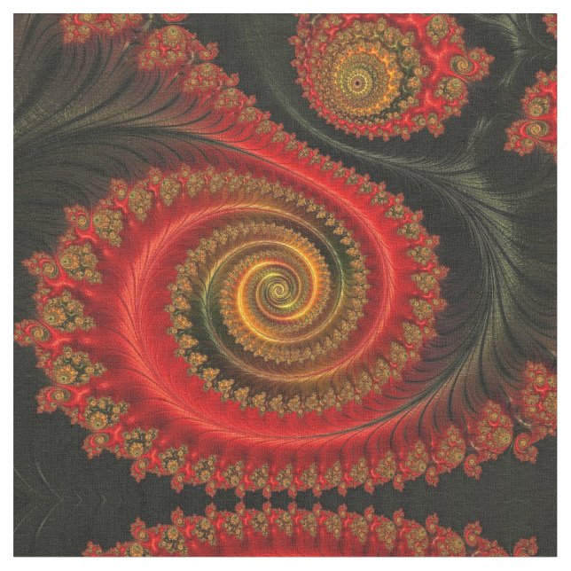 Fractal Art 67 Custom Fabrics Fabric (Close Up)