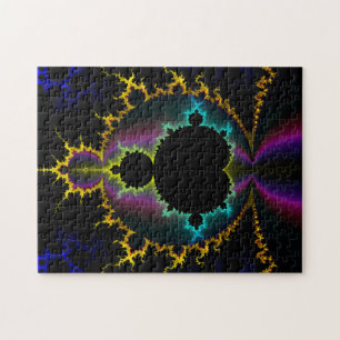 Fractal Art Electric Night Jigsaw Puzzle