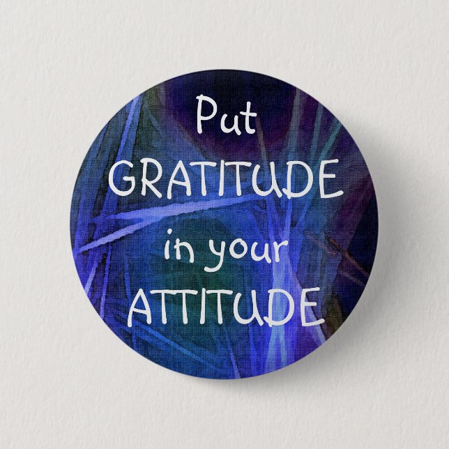 FRACTAL ART GRATITUDE Button (Front)