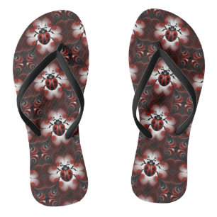 Fractal Art Ladybirds, Flip Flops