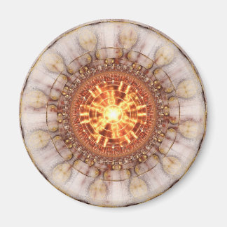 Fractal Art Magnet: Aztec Medailon Magnet
