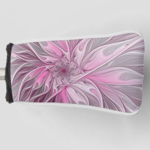 Fractal Art Pink Flower Dream, Floral Fantasy Golf Head Cover