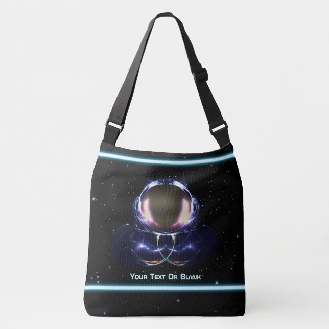 Fractal Astronaut Crossbody Bag (Front)