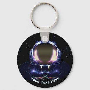 Fractal Astronaut Key Ring