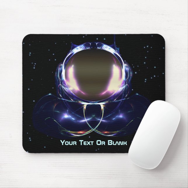 Fractal Astronaut Mouse Mat (With Mouse)