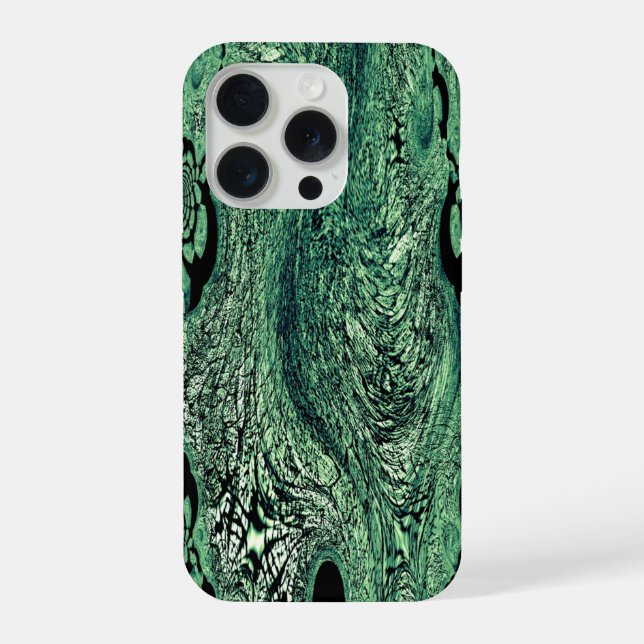 Fractal Bloom – Botanical Vortex iPhone Case (Back)
