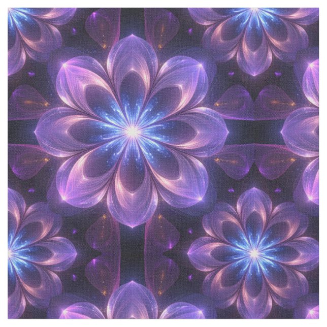 Fractal Bloom Fabric (Close Up)