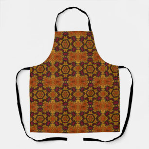 Fractal Bloom in Autumn Hues  Apron