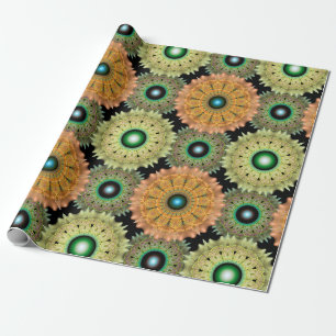 Fractal brilliant pattern wrapping paper