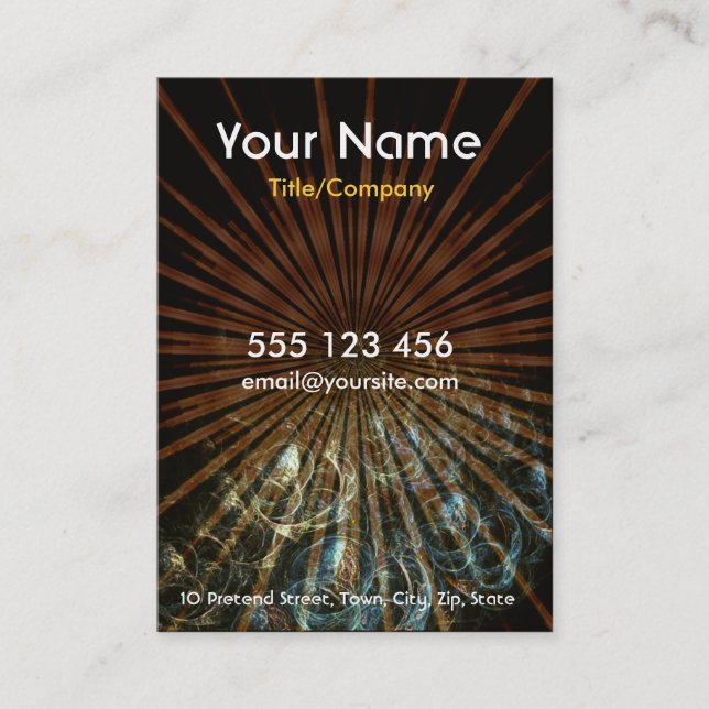 Fractal Bubbles Card (Front)