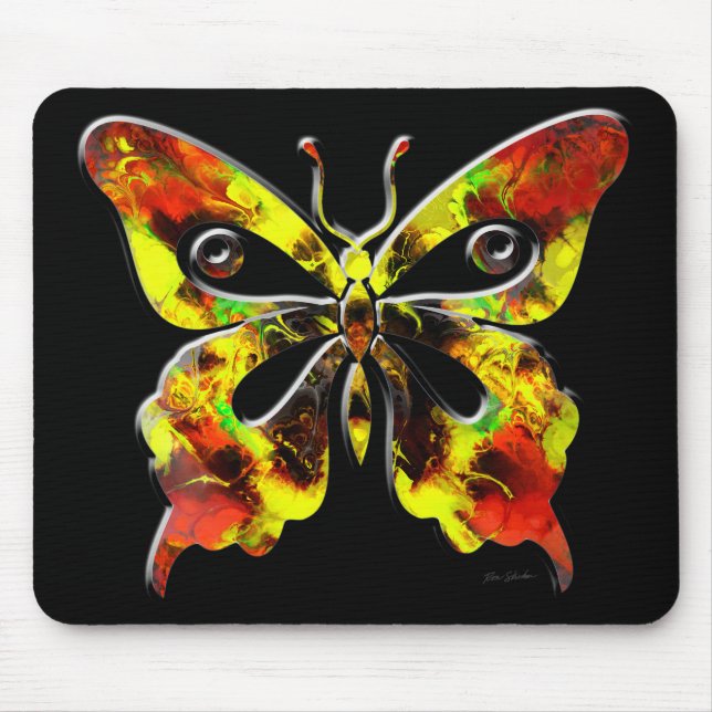 Fractal Butterfly Art 1 Mousepad (Front)