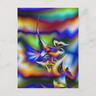 Fractal Butterfly Fantasy Postcard