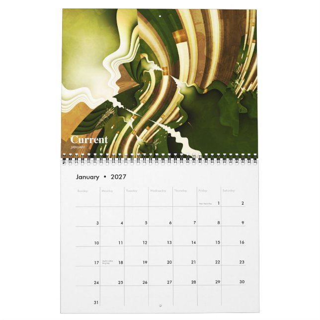 Fractal Calendar VI (Jan 2027)