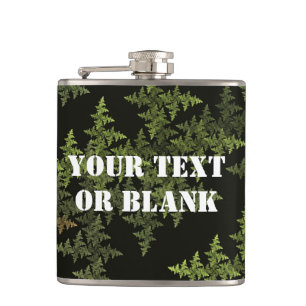 Fractal Camouflage Hip Flask